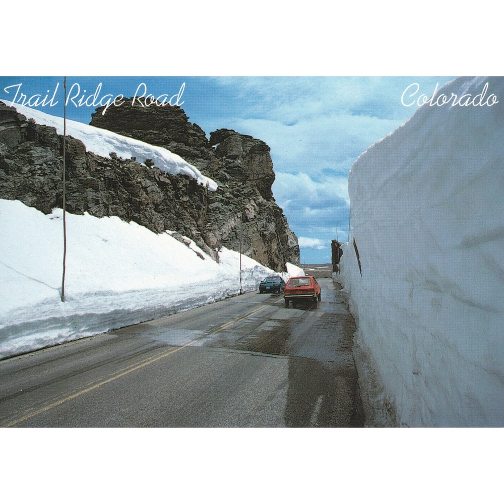 Trail Ridge Road Rocky Mountain National Park Postcard Scenic Alpine Travel
